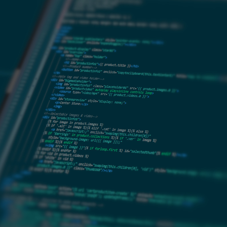 Sleek-looking code for a jewelry product page